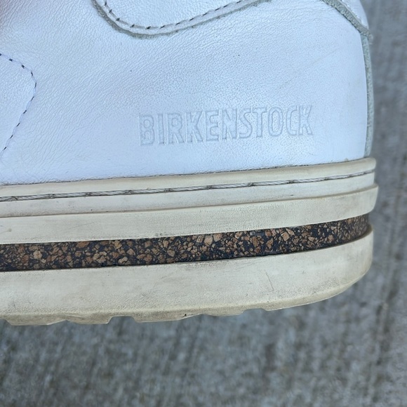 BIRKENSTOCK WHITE LEATHER TIE SNEAKERS SZ 41 US/8-8.5 Arran - Picture 6 of 7